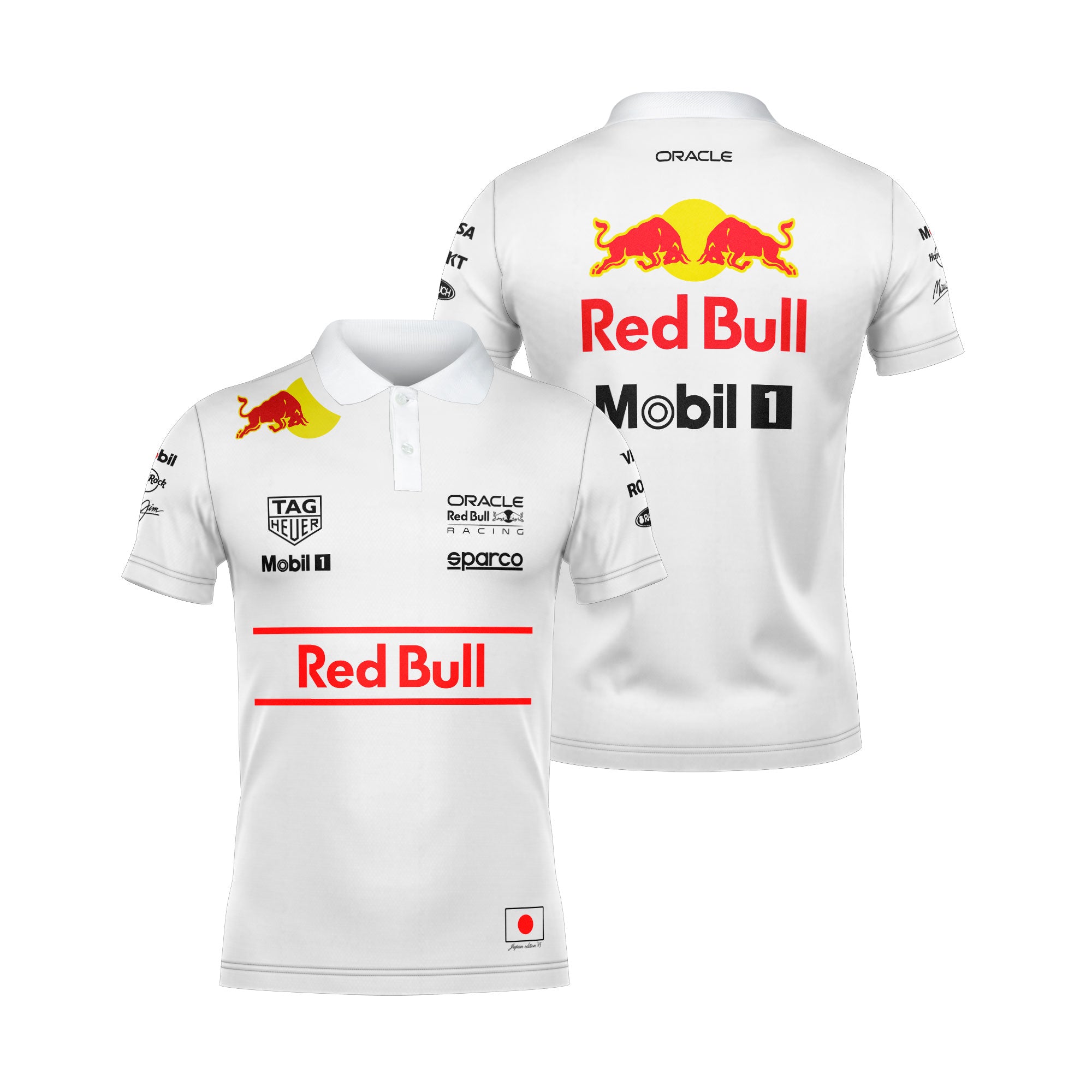 Camiseta Polo Red Bull Racing Edição Especial Japão 2025