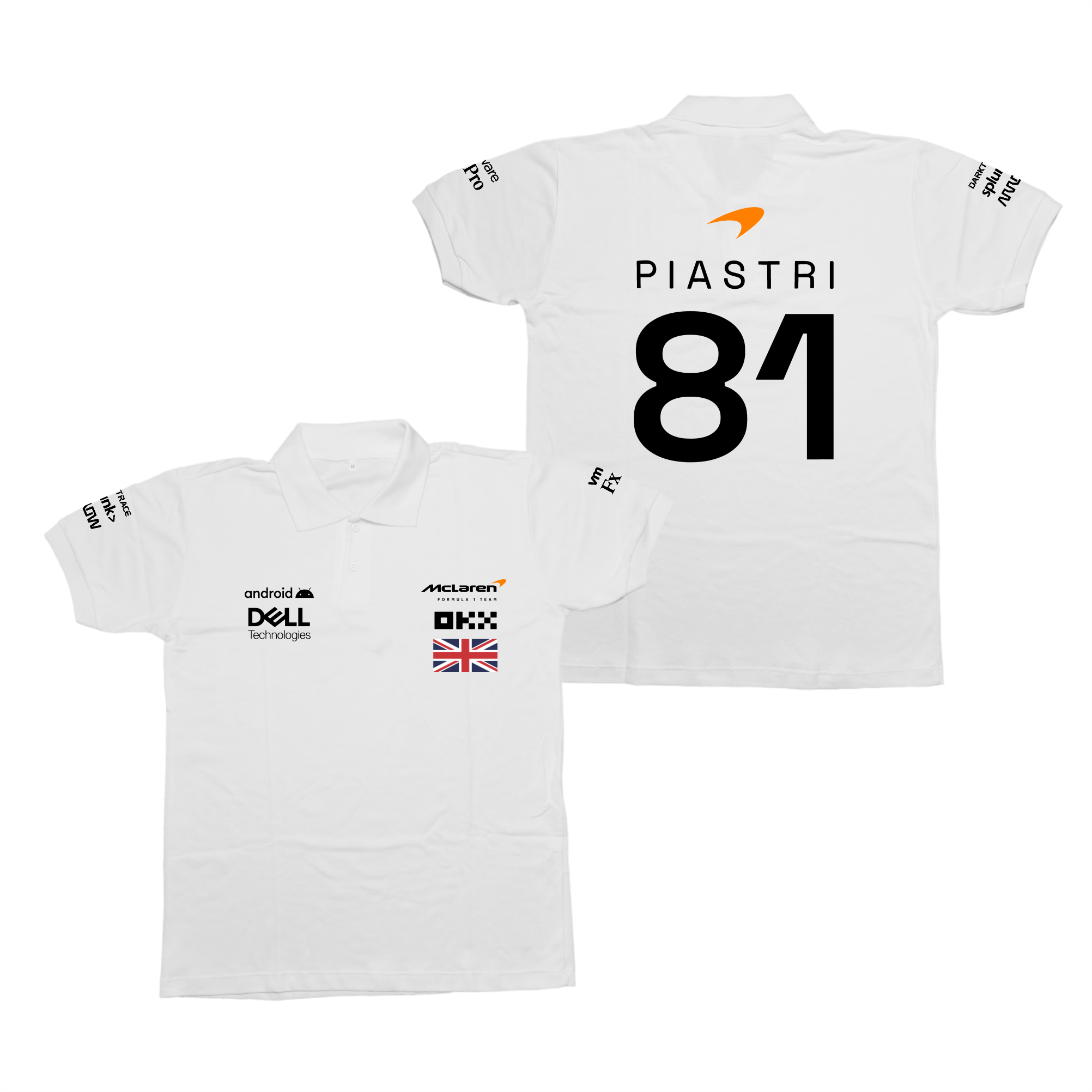 Camisa Polo Oscar Piastri Mclaren 2024 Branca