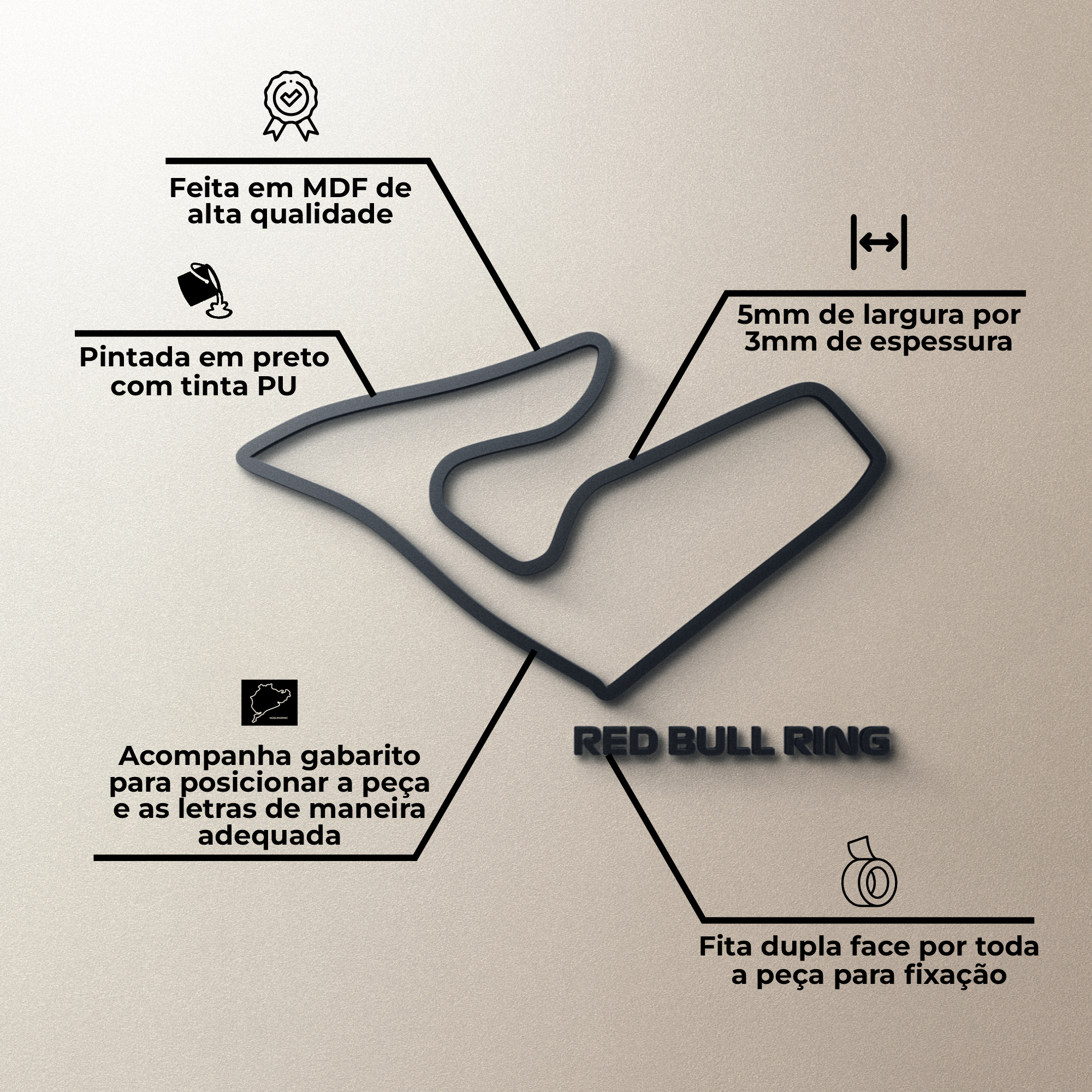Red Bull Ring - Áustria - Pista de Parede 3D