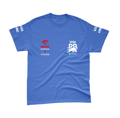 Camiseta Algodão Daniel Ricciardo Visa Racing Bulls Azul Royal 2024