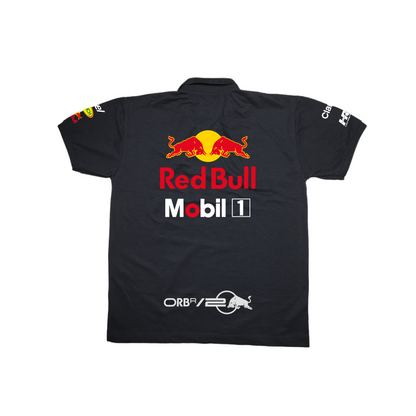 Camisa Polo Max Verstappen Red Bull Racing 2024 Preta