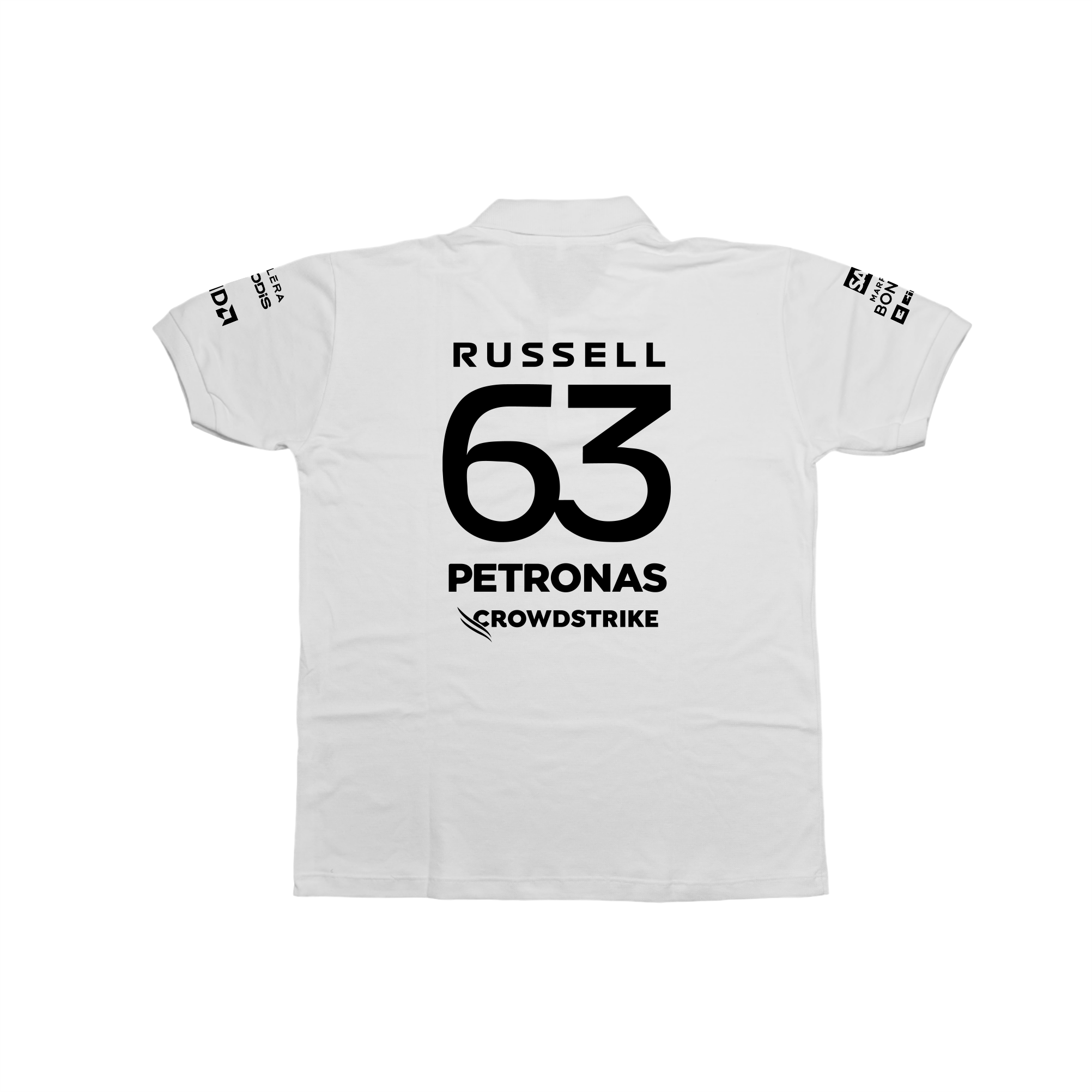 Camisa Polo George Russell Mercedes 2024 Branca