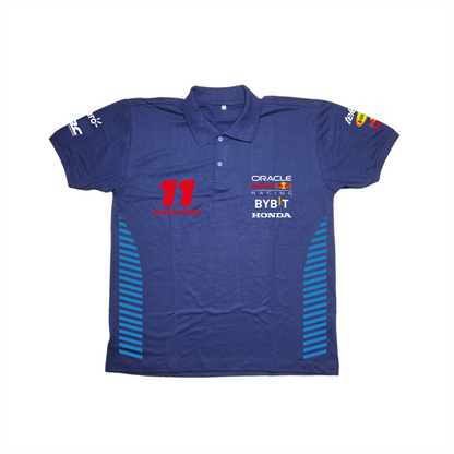 Camisa Polo Sergio Perez Red Bull Racing 2024 Azul Marinho