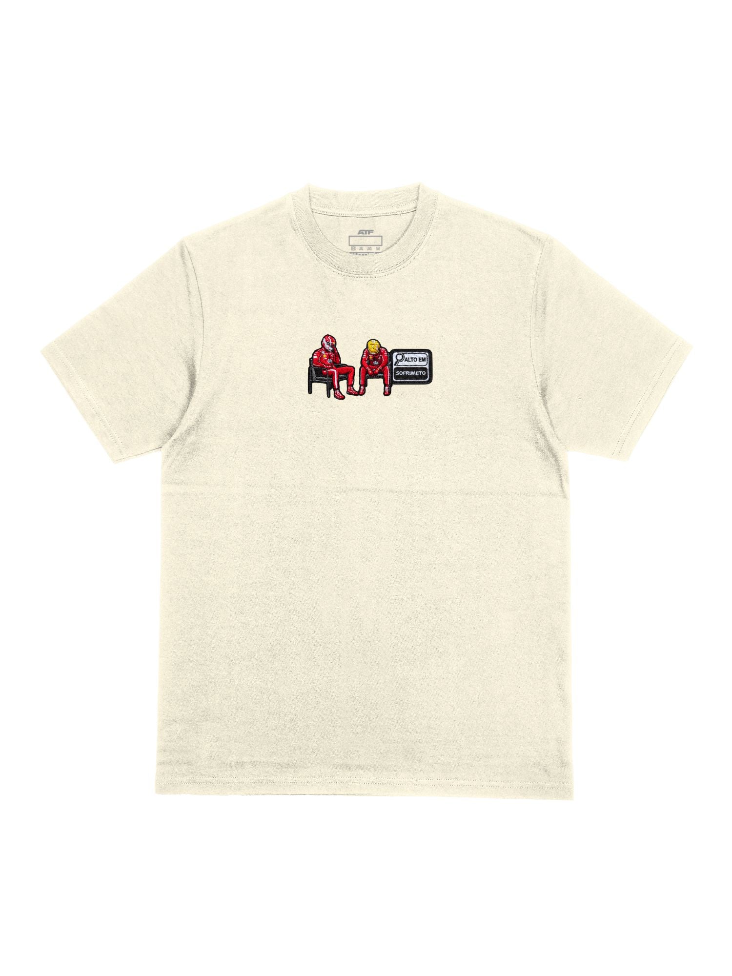 Camiseta Oversized Tifosi Life Alto em Sofrimento Off White