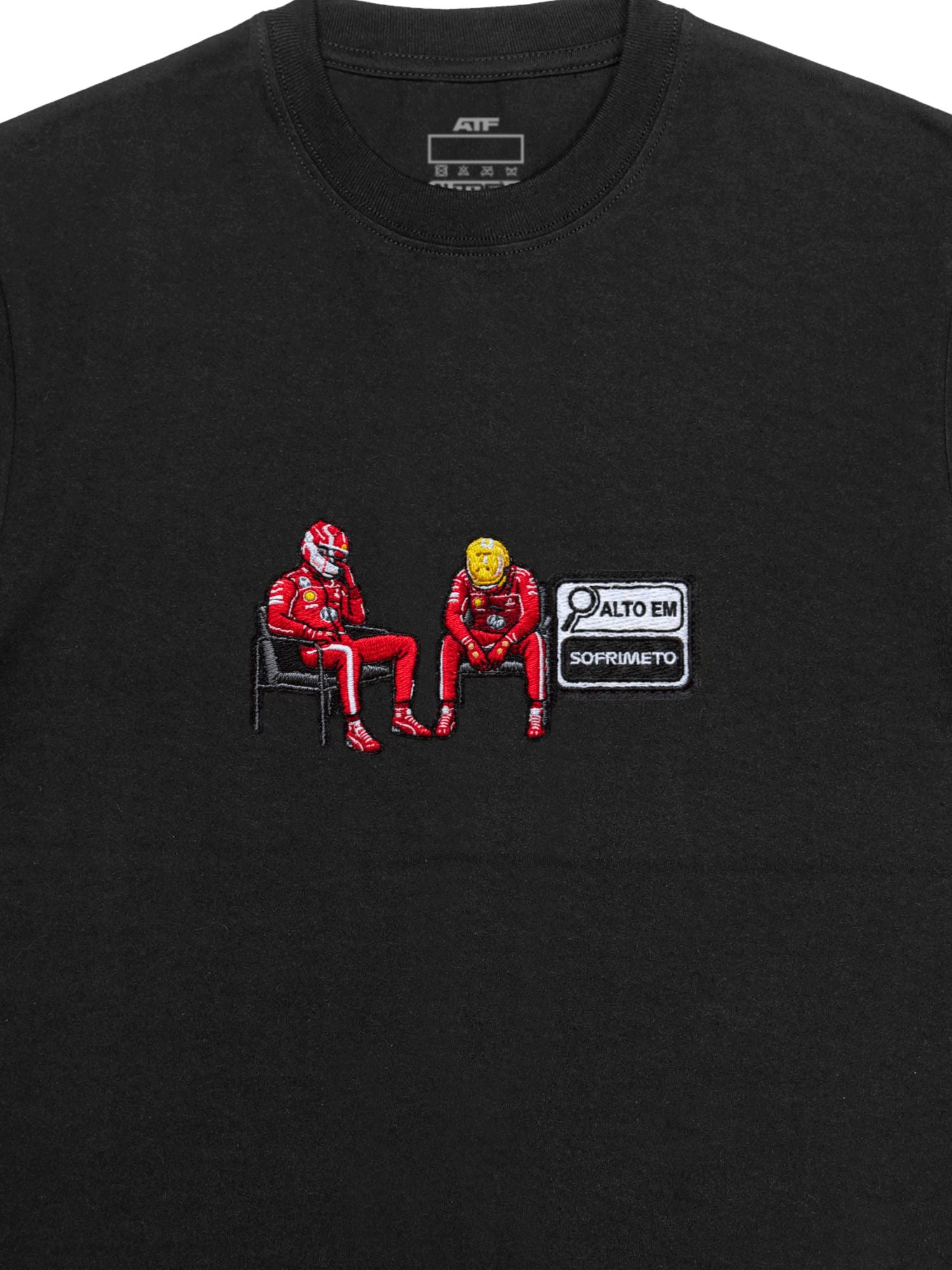 Camiseta Oversized Tifosi Life Alto em Sofrimento Preto