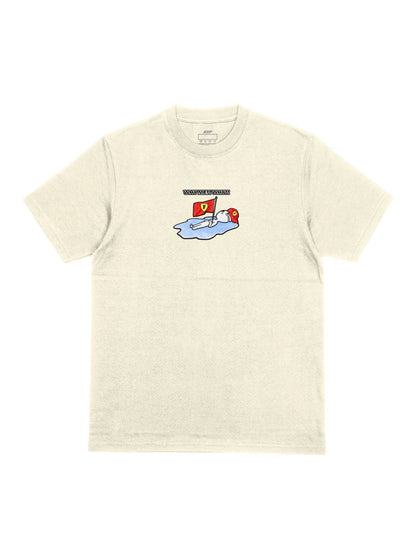 Camiseta Oversized Tifosi Life Why Me? Off White