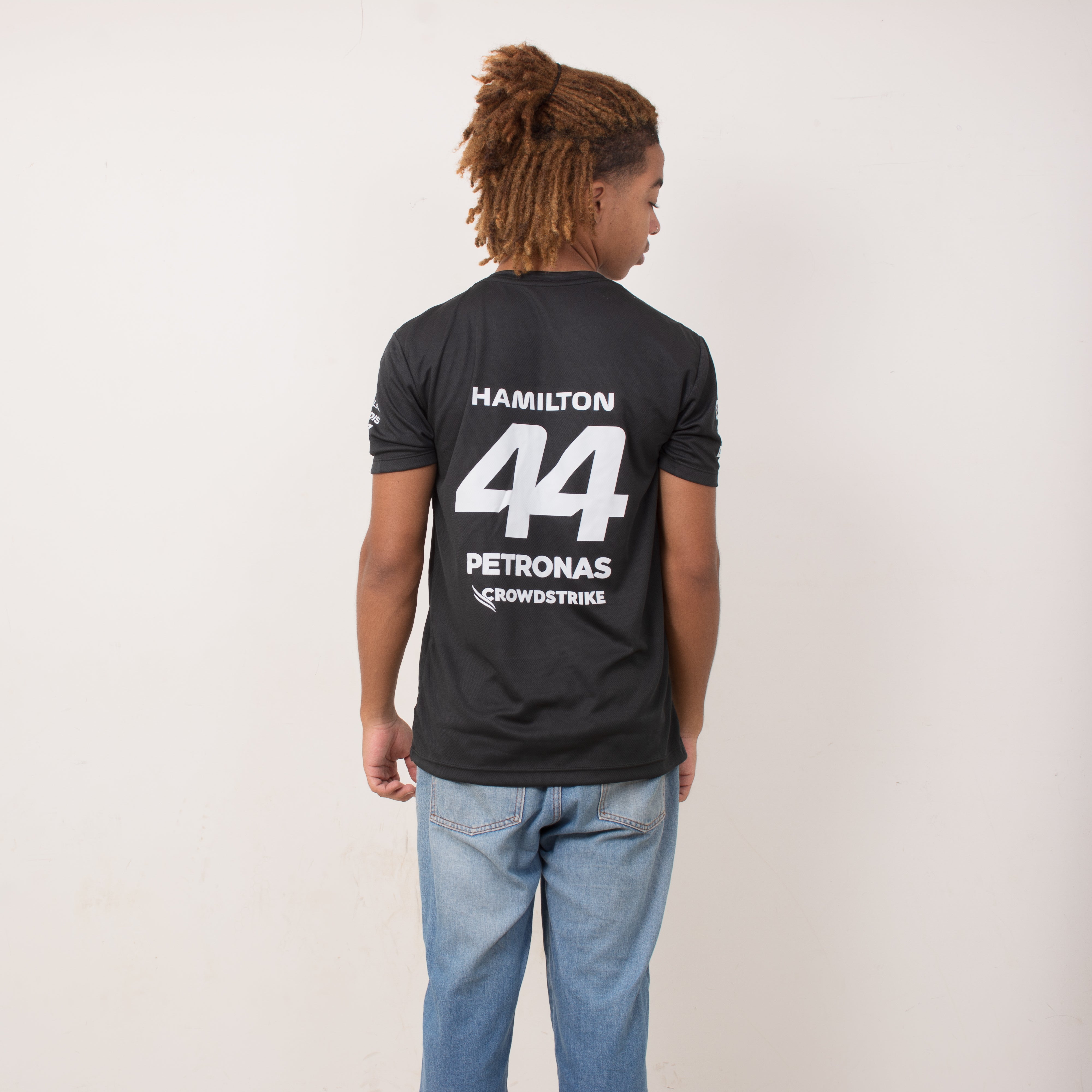 Camiseta DryFit Mercedes 2024 Preta Lewis Hamilton