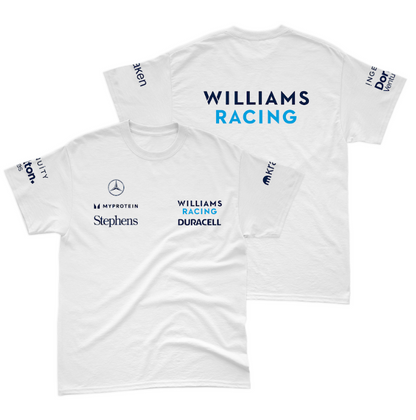 Camiseta Algodão Williams 2024 Branca