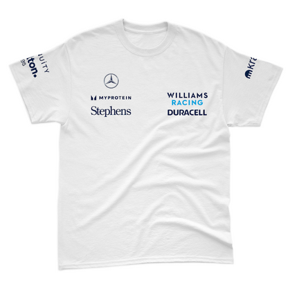 Camiseta Algodão Williams 2024 Branca