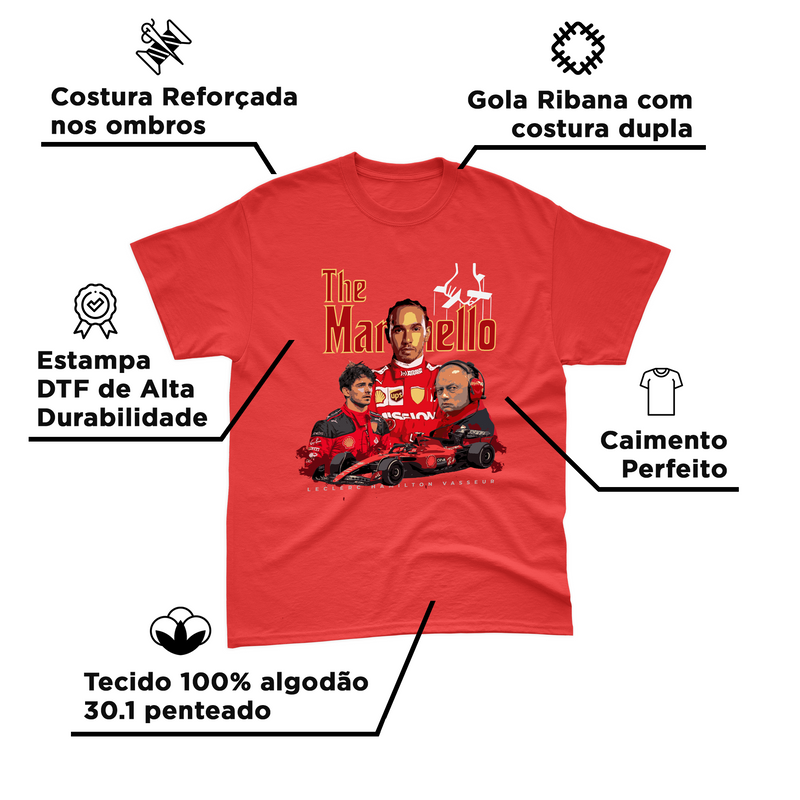 Camiseta Lewis Hamilton Ferrari The Maranello