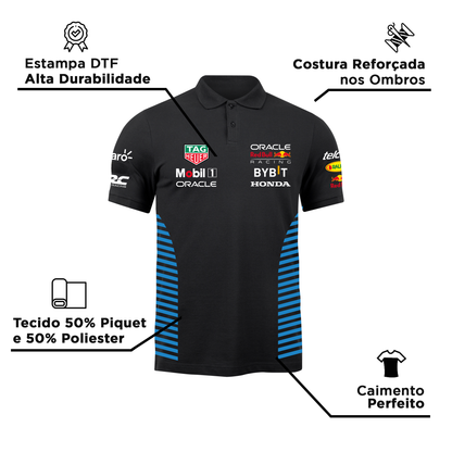 Camisa Polo Red Bull Racing 2024 Preta