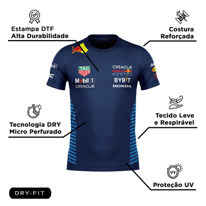 Camiseta DryFit  Red Bull Racing 2024 Azul Marinho