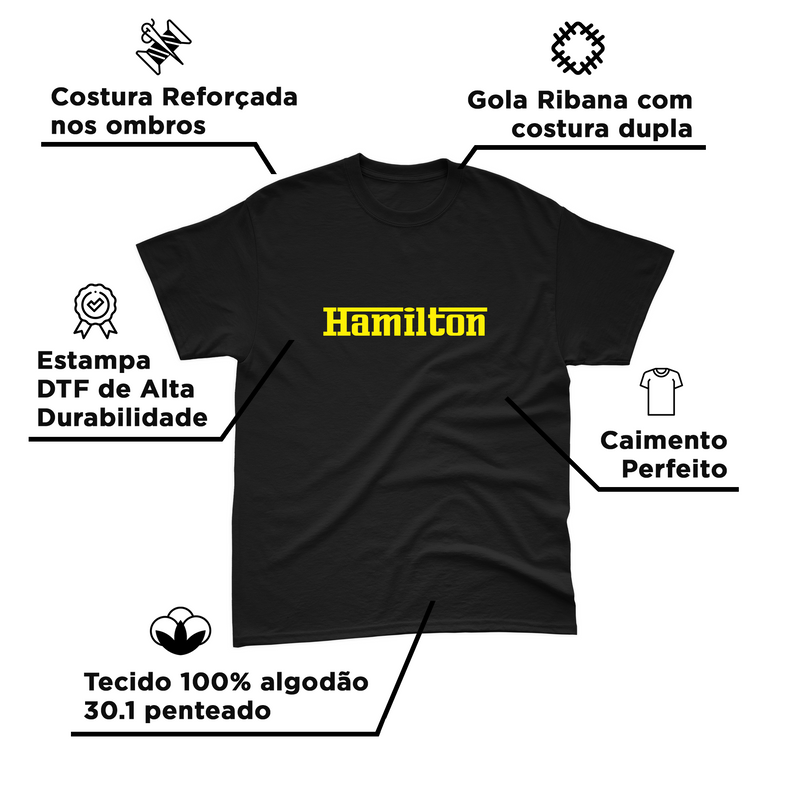 Camiseta Lewis Hamilton Ferrari 2025 Maranello V4 COSTAS