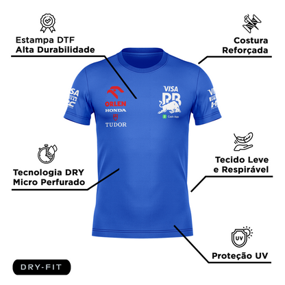 Camiseta DryFit Visa Racing Azul Royal 2024