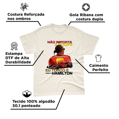 Camiseta Lewis Hamilton Ferrari 2025 Dane-se