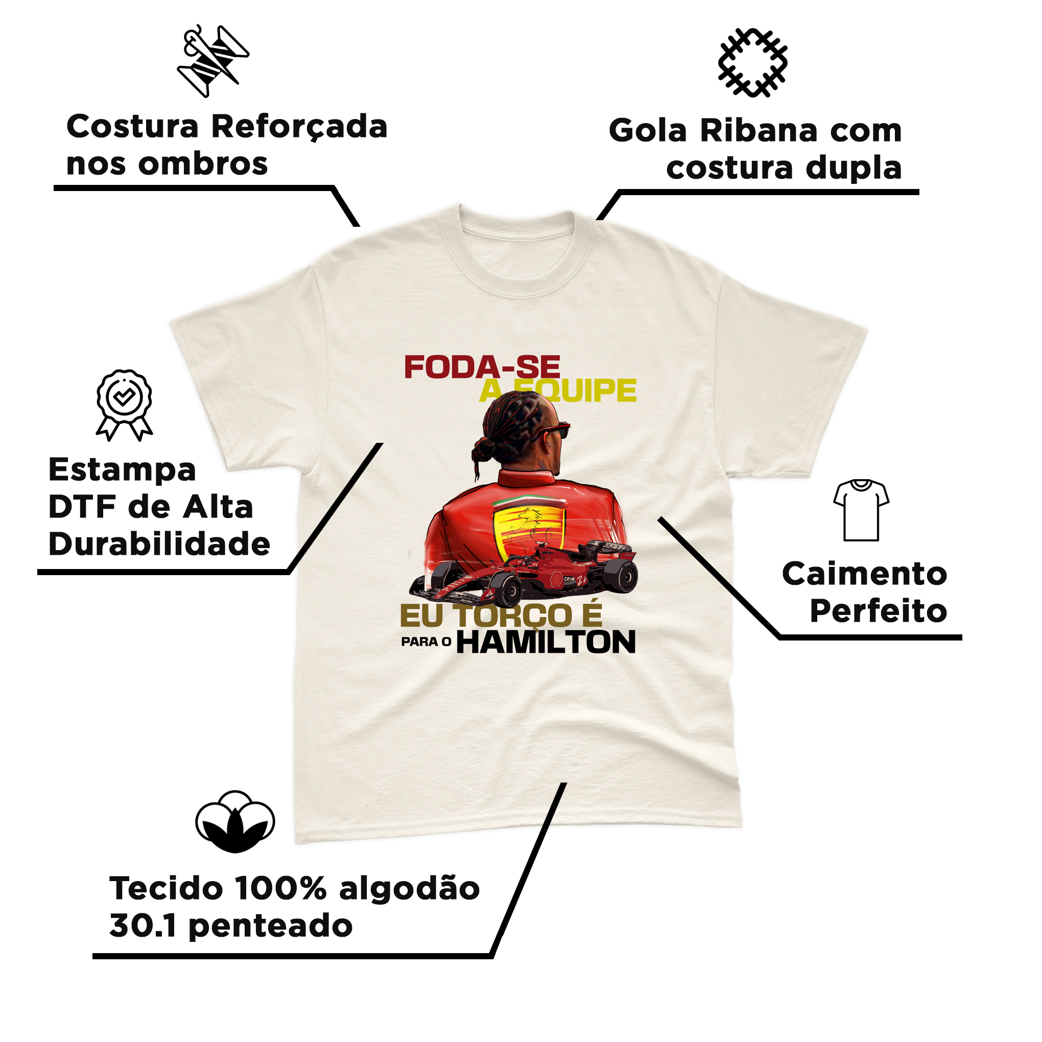 Camiseta Lewis Hamilton Ferrari 2025 FOD@-SE