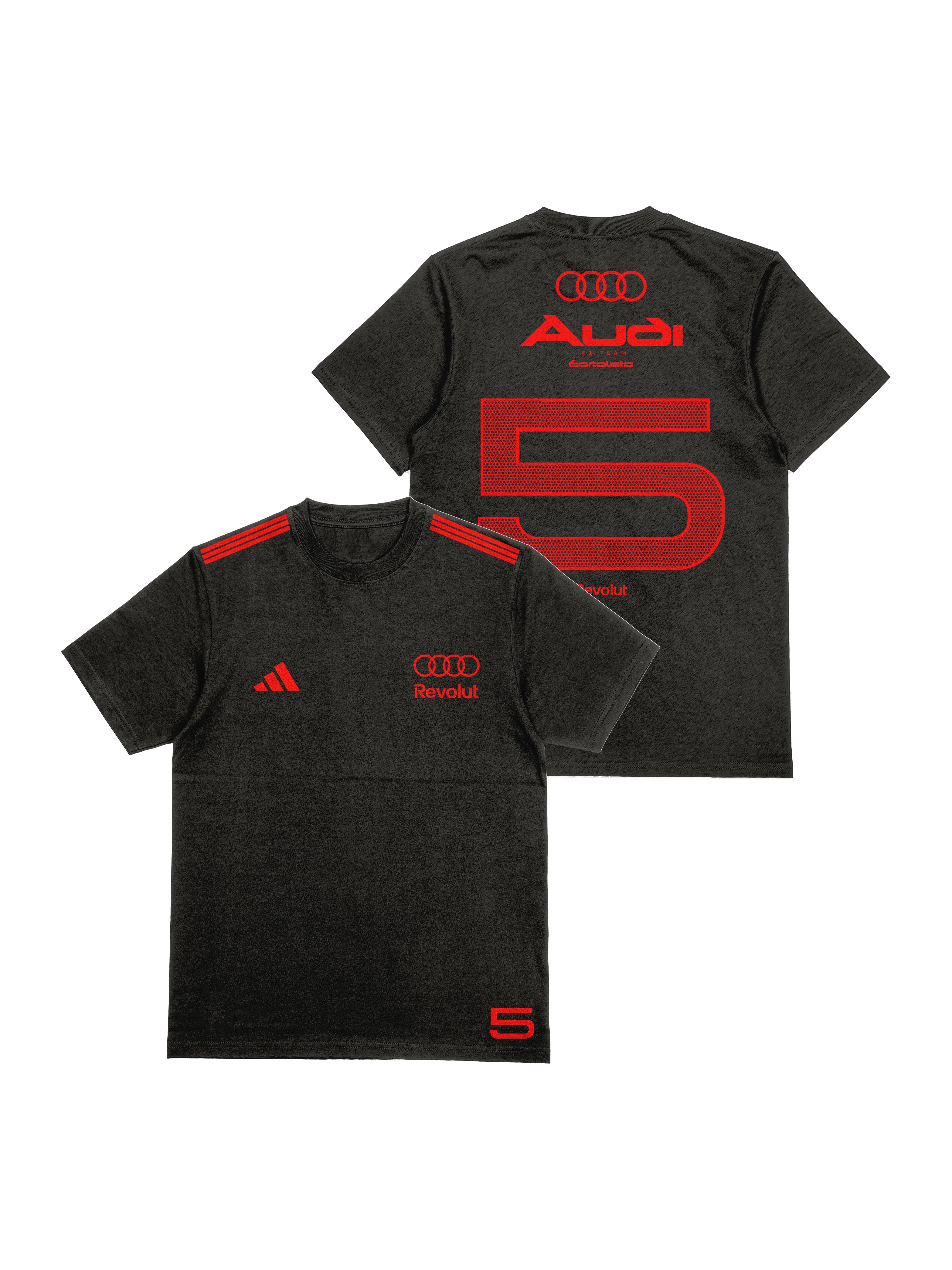 Camiseta Oversized Bortoleto Audi Edição Red & Black