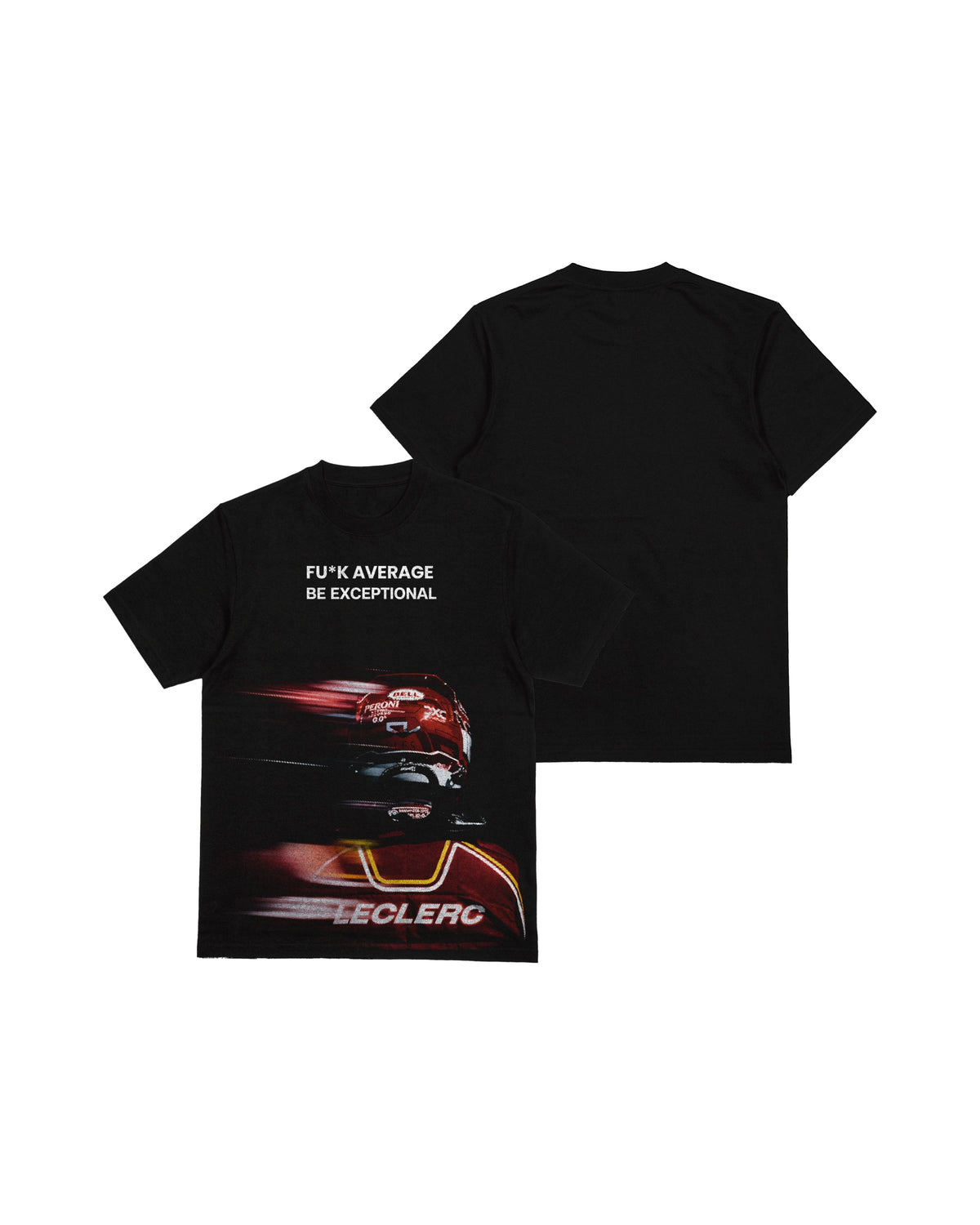 Camiseta Oversized Charles Leclerc Be Exceptional 2026 Preta
