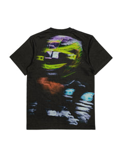 Camiseta Oversized Lewis Hamilton Neon Helmet