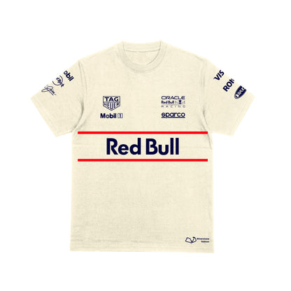 Camiseta Oversized Silverstone Edition Red Bull Off White 2025 Algodão