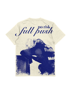 Camiseta Oversized Max Verstappen No Risk Full Push 1 - Off White