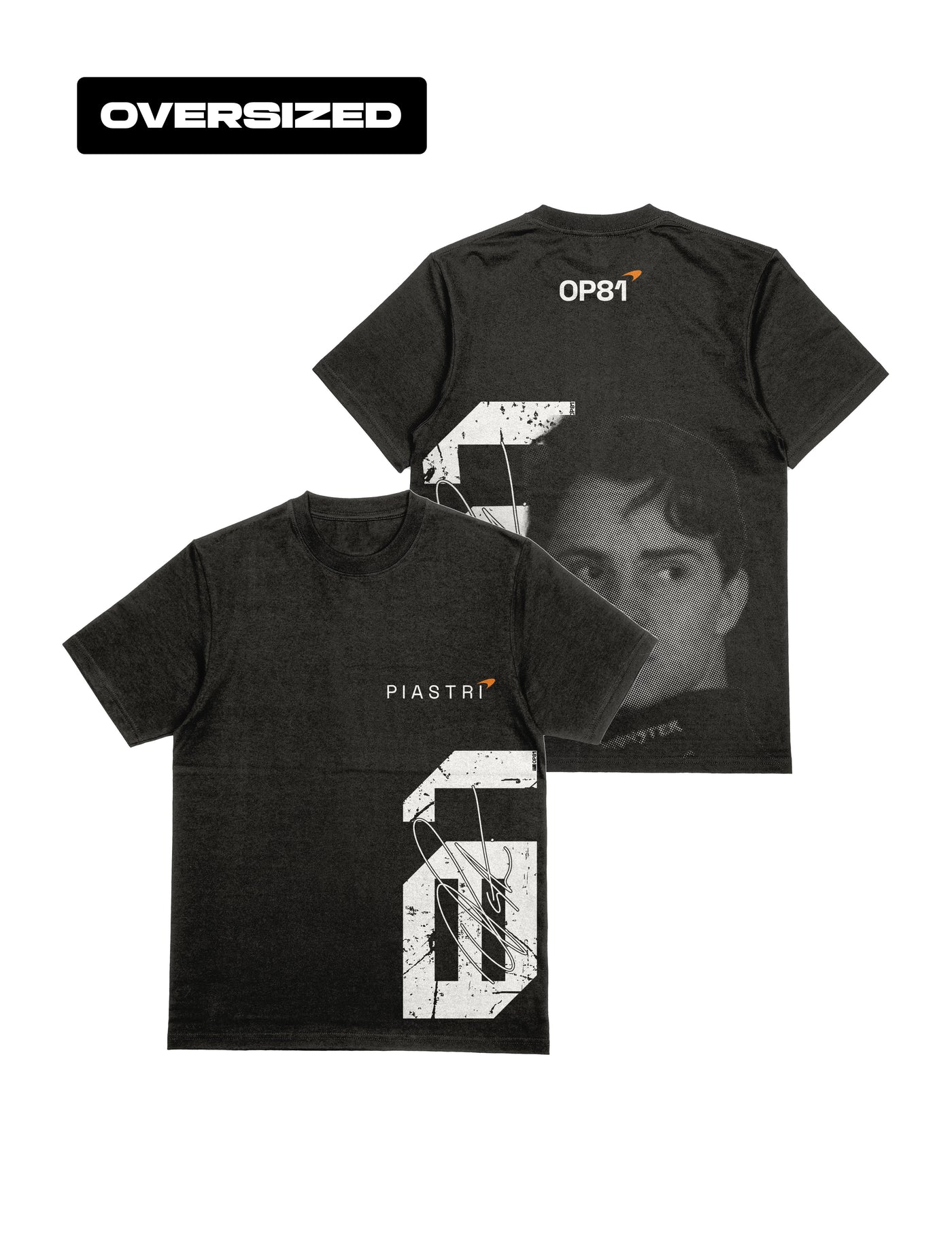Camiseta Oversized Oscar Piastri Coleção Faces