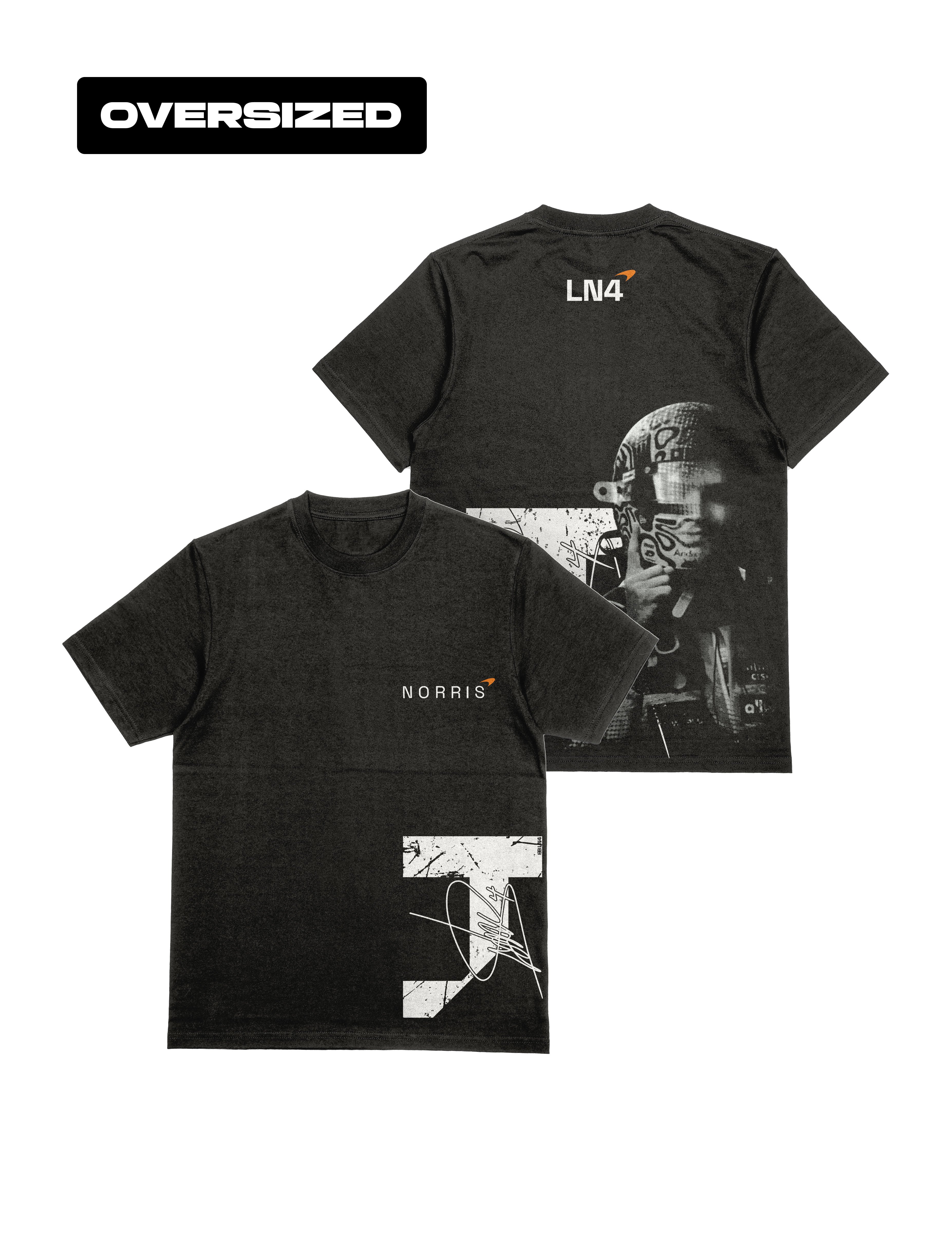 Camiseta Oversized Lando Norris Coleção Faces
