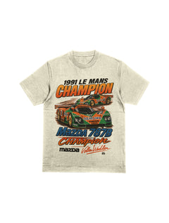 Camiseta Oversized Mazda 787B Le Mans 1991 Offwhite