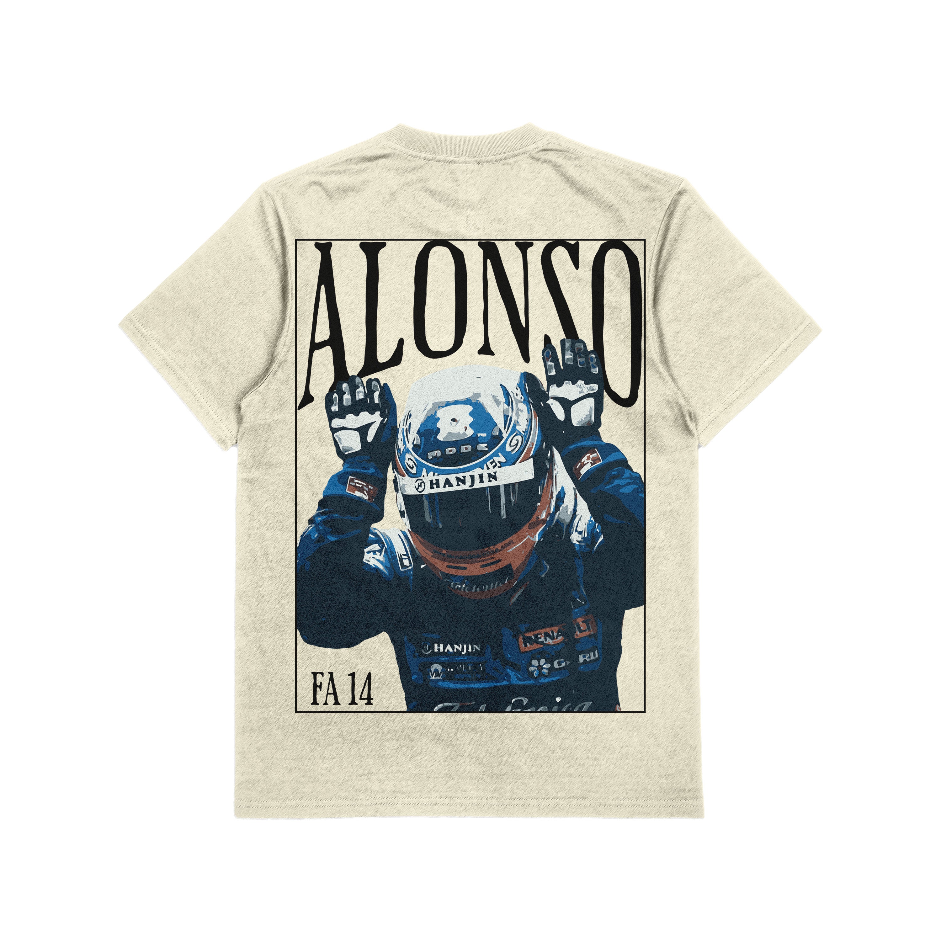 Camiseta Oversized Fernando Alonso Offwhite Card