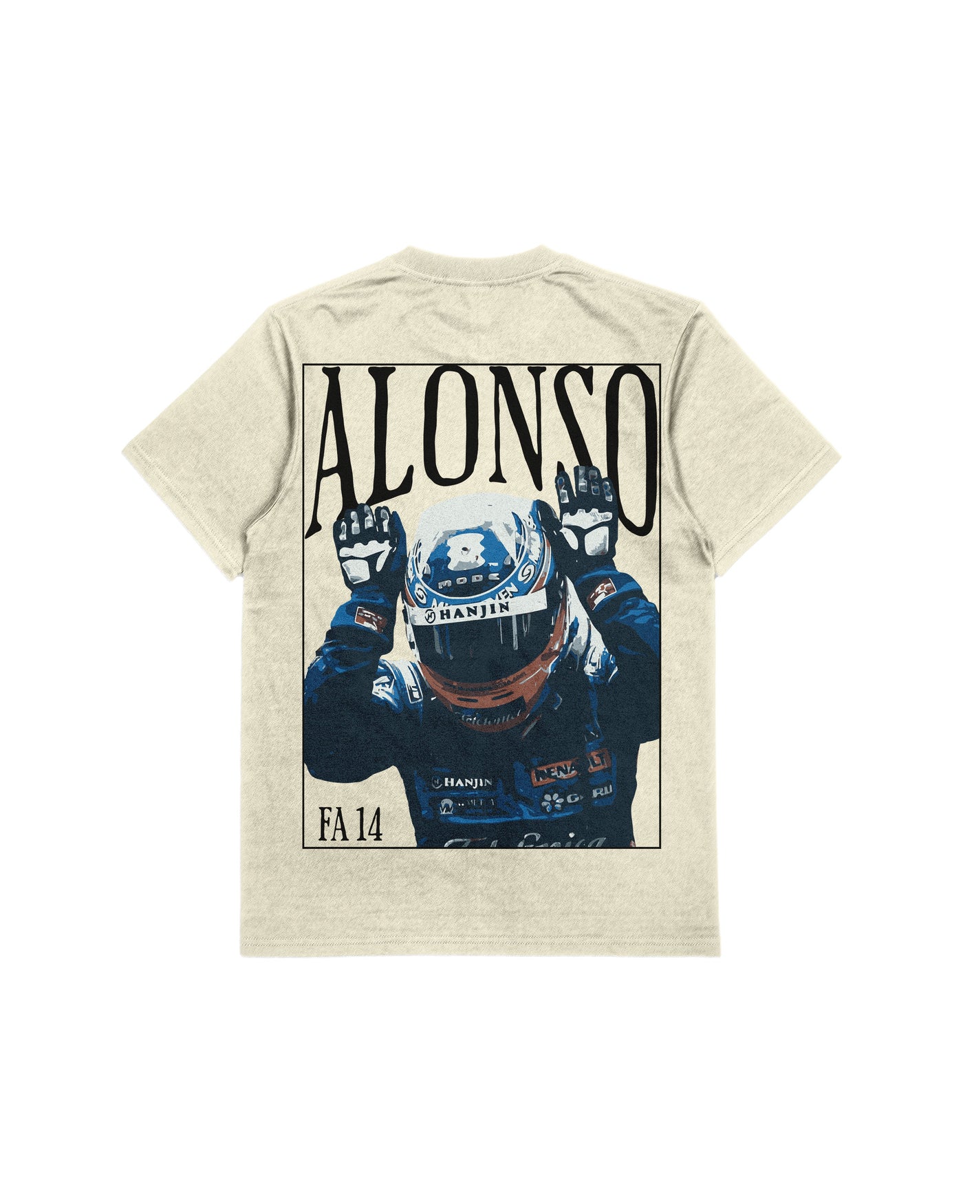 Camiseta Oversized Fernando Alonso Offwhite Card