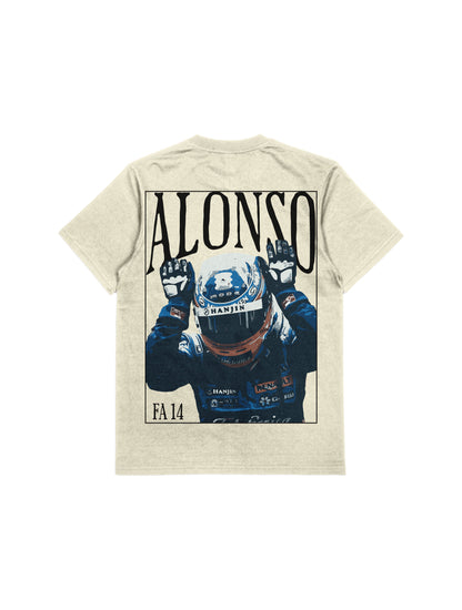 Camiseta Oversized Fernando Alonso Offwhite Card