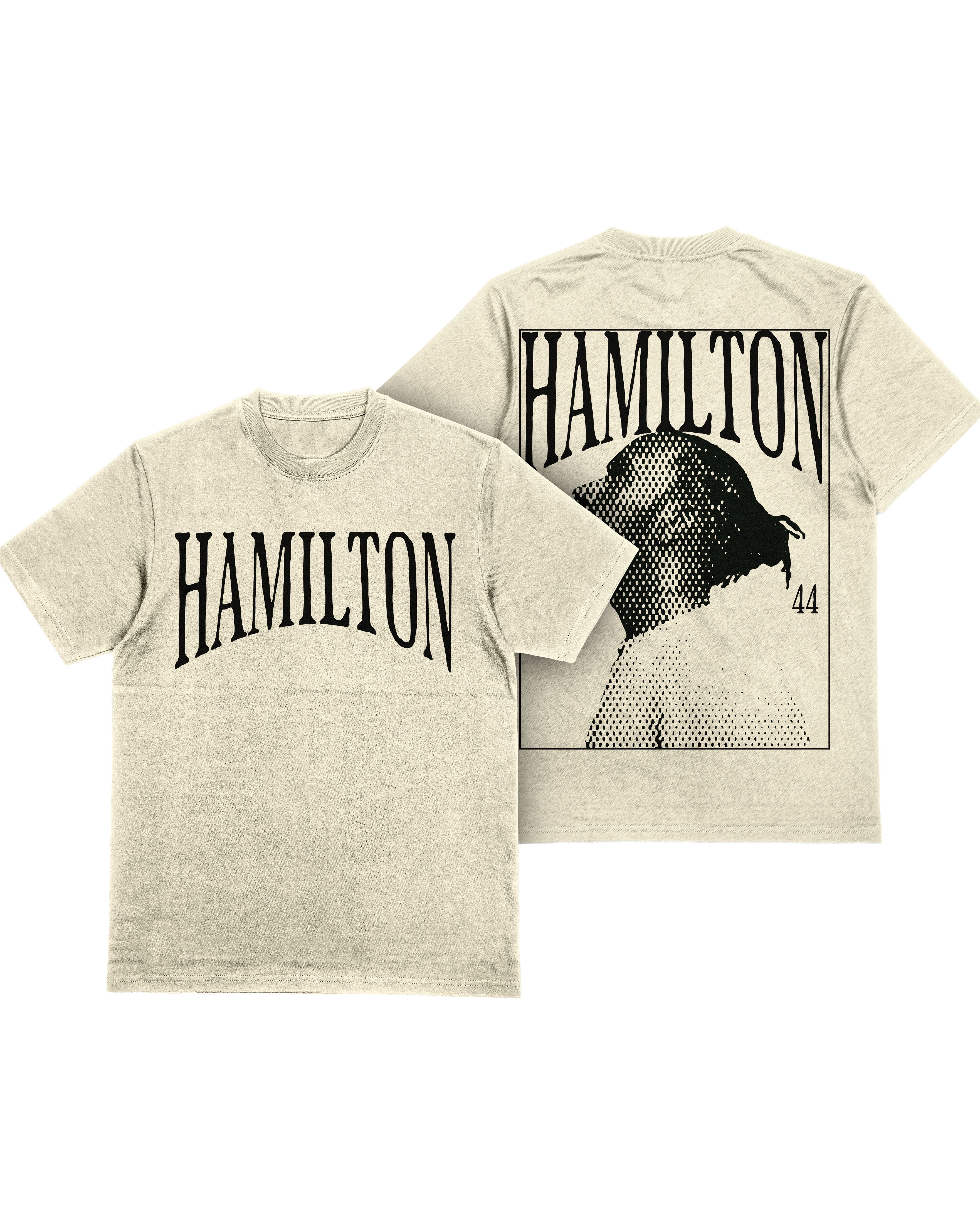 Camiseta Oversized Lewis Hamilton Off White Card