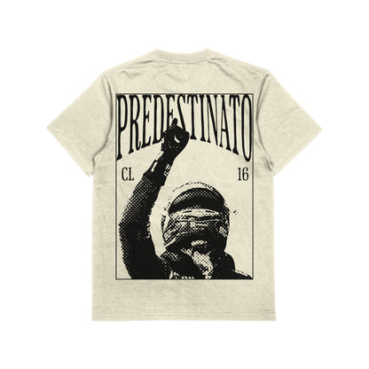 Camiseta Oversized Leclerc Predestinato Off White Card