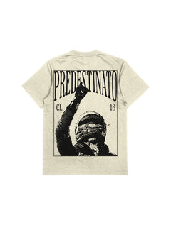 Camiseta Oversized Leclerc Predestinato Off White Card