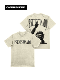 Camiseta Oversized Leclerc Predestinato Off White Card