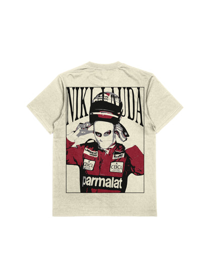 Camiseta Oversized Niki Lauda Offwhite Card