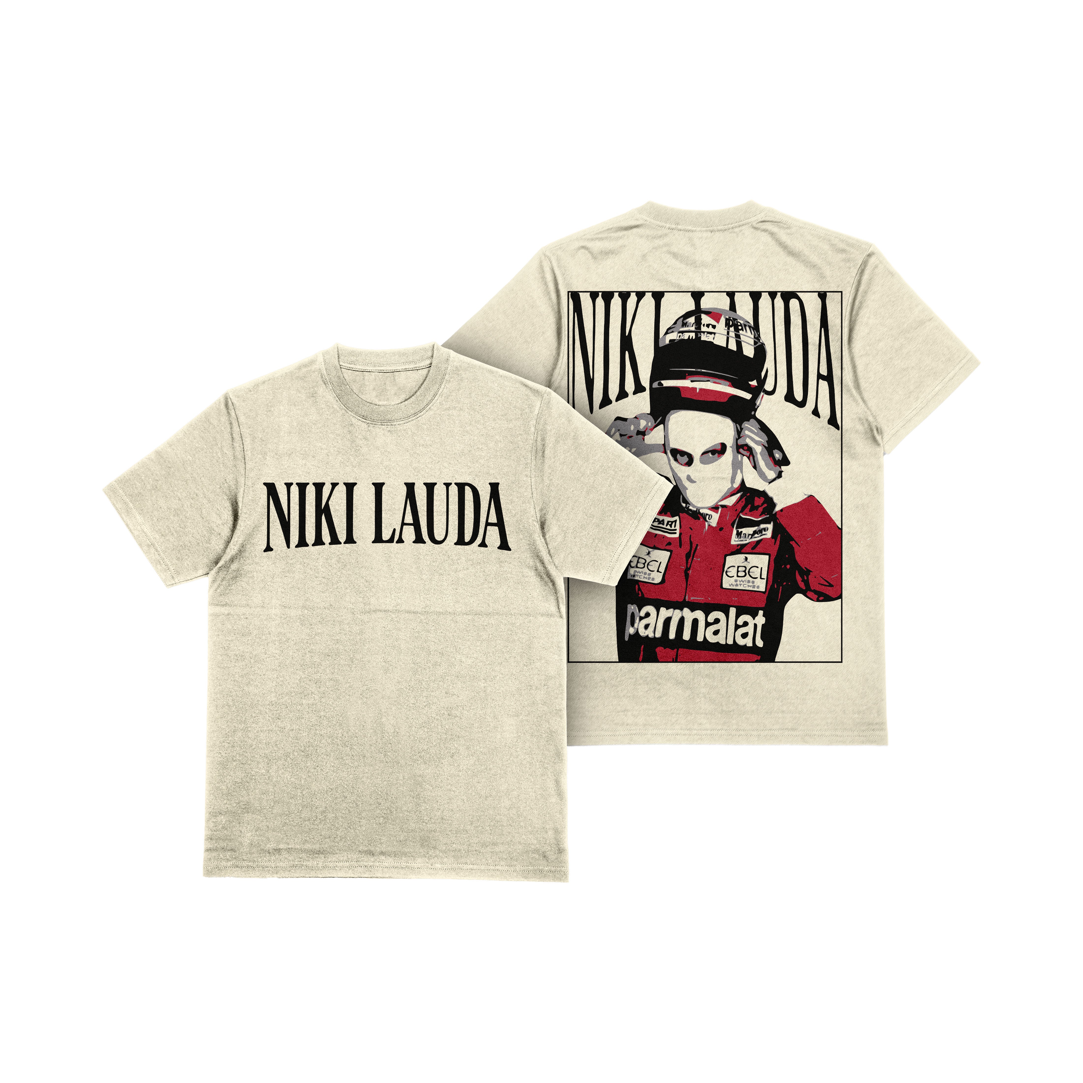 Camiseta Oversized Niki Lauda Offwhite Card