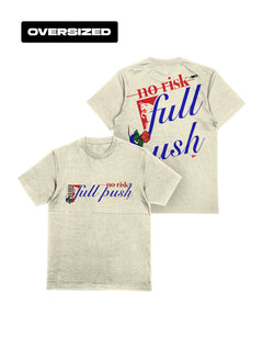 Camiseta Oversized No Risk Full Push Verstappen Off White