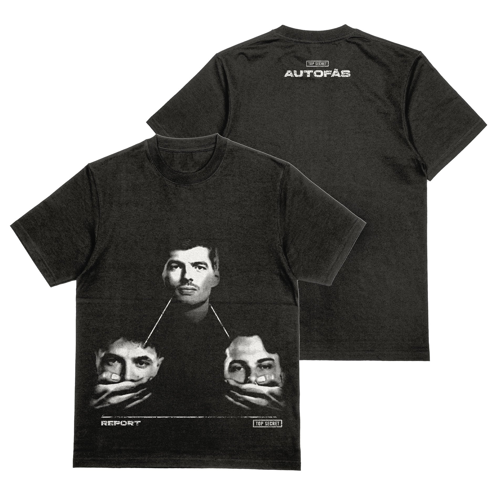 Camiseta Oversized Max Verstappen Report - Retratação