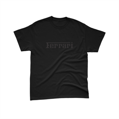 Camiseta Algodão Ferrari All Black v2 SALDÃO FV