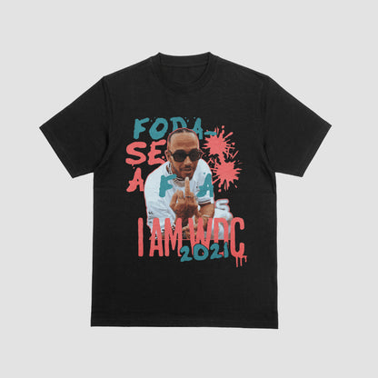 Camiseta Coleção Lewis Hamilton Fuck FIA 2 Algodão