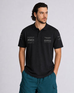 Camisa Polo Aston Martin 2024 All Black