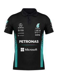 Camisa Polo Mercedes F1 2026 Preta