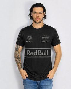 Camiseta Dryfit RedBul Equipe All Black Preto