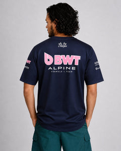 Camiseta Algodão Alpine Equipe Azul Marinho 2025