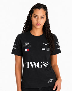 Camiseta Algodão Cadillac F1 Equipe Preta