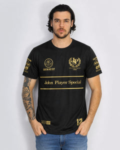 Camiseta Algodão Lotus John Player 80s Preto 2025