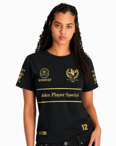 Camiseta Algodão Lotus John Player 80s Preto 2025