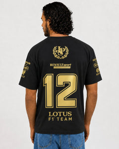 Camiseta Algodão Lotus John Player 80s Preto 2025