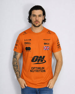 Camiseta Algodão Mclaren Equipe Laranja 2025